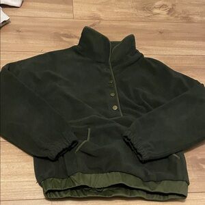 Dark Green Fleece Pullover